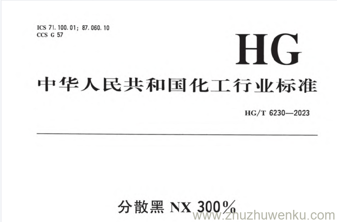 HG/T 6230-2023 pdf下载 分散黑NX 300%